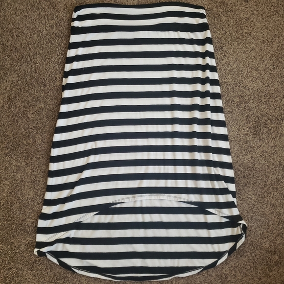 Striped high low maxi skirt - Picture 1 of 2